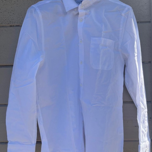 Fashion Nova plain white mens button - Picture 1 of 3